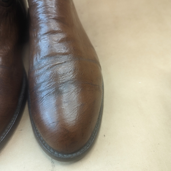 Lucchese Boots men's size 9EE Exotic Genuine Brown Smooth Ostrich classic Wester - Picture 5 of 12